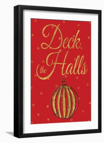 Red Christmas V-null-Framed Art Print