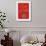 Red Christmas V-null-Framed Premium Giclee Print displayed on a wall