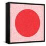Red Circle,2017-Alex Caminker-Framed Stretched Canvas