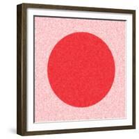 Red Circle,2017-Alex Caminker-Framed Giclee Print