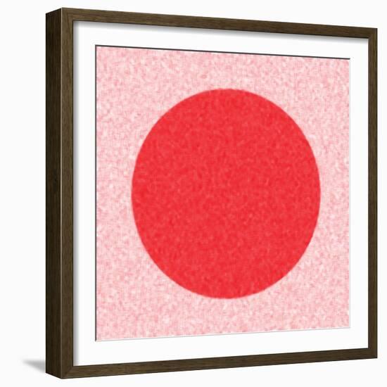 Red Circle,2017-Alex Caminker-Framed Giclee Print