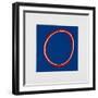 Red Circle on Blue-Alex Dunn-Framed Giclee Print