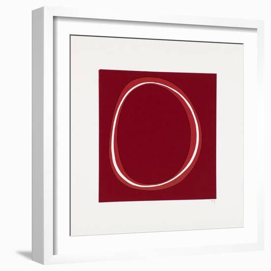 Red Circle-Alex Dunn-Framed Giclee Print