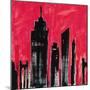 Red Cityscape-Paul Brent-Mounted Art Print