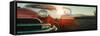 Red Classic Car.-phaisarn2517-Framed Stretched Canvas