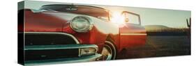 Red Classic Car.-phaisarn2517-Stretched Canvas