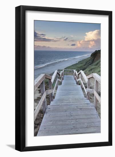 Red Cliff, Kampen, Sylt, North Frisian Islands, Nordfriesland, Schleswig Holstein, Germany, Europe-Markus Lange-Framed Photographic Print