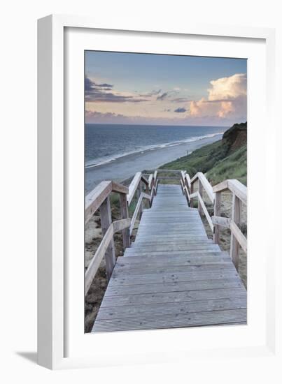 Red Cliff, Kampen, Sylt, North Frisian Islands, Nordfriesland, Schleswig Holstein, Germany, Europe-Markus Lange-Framed Photographic Print