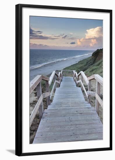 Red Cliff, Kampen, Sylt, North Frisian Islands, Nordfriesland, Schleswig Holstein, Germany, Europe-Markus Lange-Framed Photographic Print