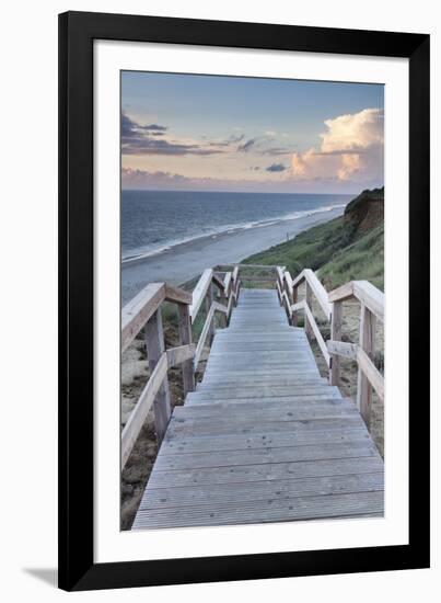 Red Cliff, Kampen, Sylt, North Frisian Islands, Nordfriesland, Schleswig Holstein, Germany, Europe-Markus Lange-Framed Photographic Print