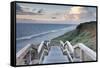 Red Cliff, Kampen, Sylt, North Frisian Islands, Nordfriesland, Schleswig Holstein, Germany, Europe-Markus Lange-Framed Stretched Canvas