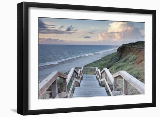 Red Cliff, Kampen, Sylt, North Frisian Islands, Nordfriesland, Schleswig Holstein, Germany, Europe-Markus Lange-Framed Photographic Print