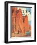 Red Cliffs Navajo Land, New Mexico - Vintage Santa Fe Railroad Travel Poster, 1950s-Willard Elms-Framed Art Print