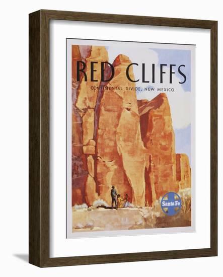 Red Cliffs Poster-null-Framed Giclee Print