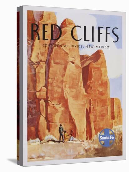 Red Cliffs Poster-null-Stretched Canvas