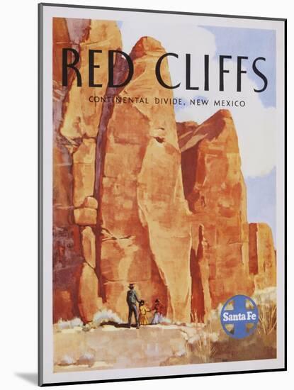 Red Cliffs Poster-null-Mounted Premium Giclee Print