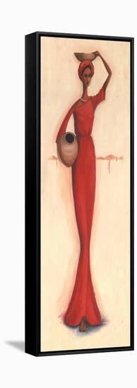 Red Cloth-Julia Hawkins-Framed Stretched Canvas