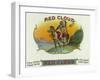 Red Cloud Brand Cigar Box Label-Lantern Press-Framed Art Print