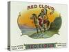 Red Cloud Brand Cigar Box Label-Lantern Press-Stretched Canvas