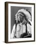 Red Cloud, Dakota Chief, Wearing a Headdress, 1880s-David Frances Barry-Framed Photographic Print