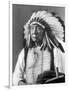 Red Cloud, Dakota Chief, Wearing a Headdress, 1880s-David Frances Barry-Framed Photographic Print