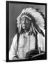 Red Cloud, Dakota Chief, Wearing a Headdress, 1880s-David Frances Barry-Framed Photographic Print