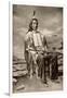 Red Cloud, or Mahpiua Luta, Oglala Sioux Chief, in Quilwork Shirt, 1890s-null-Framed Giclee Print