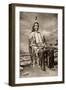 Red Cloud, or Mahpiua Luta, Oglala Sioux Chief, in Quilwork Shirt, 1890s-null-Framed Giclee Print