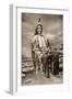 Red Cloud, or Mahpiua Luta, Oglala Sioux Chief, in Quilwork Shirt, 1890s-null-Framed Giclee Print