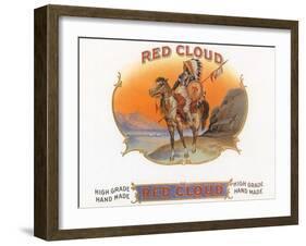 Red Cloud-null-Framed Giclee Print