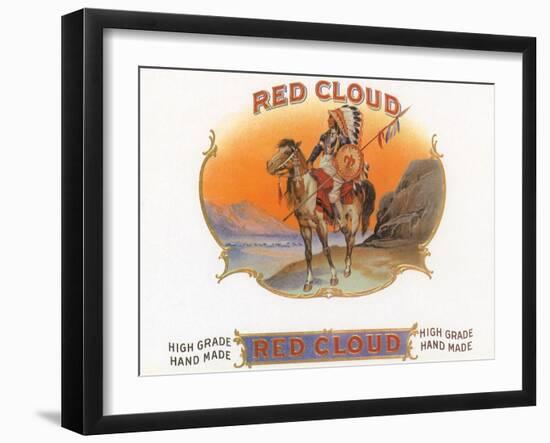 Red Cloud-null-Framed Giclee Print