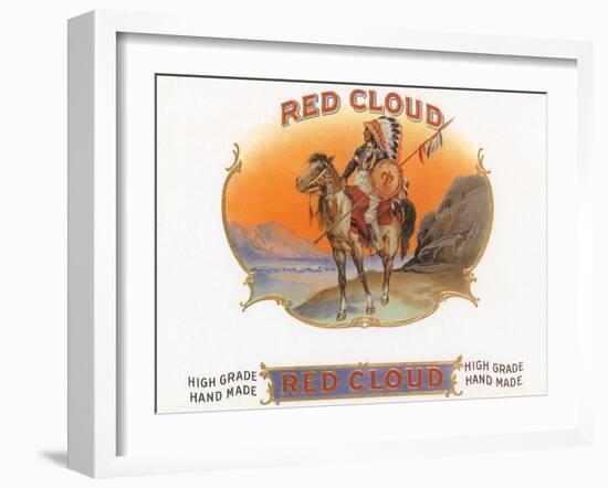 Red Cloud-null-Framed Giclee Print