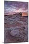 Red Clouds over Sandstone at Sunrise, White Pocket, Vermilion Cliffs National Monument-James Hager-Mounted Photographic Print