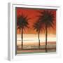 Red Coastal Palms II-Patricia Pinto-Framed Art Print