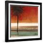 Red Coastal Palms Square II-Patricia Pinto-Framed Art Print