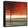 Red Coastal Palms Square II-Patricia Pinto-Framed Stretched Canvas