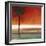 Red Coastal Palms Square II-Patricia Pinto-Framed Art Print