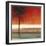 Red Coastal Palms Square II-Patricia Pinto-Framed Art Print