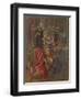 Red Coat with Geranium-Susan Ryder-Framed Giclee Print