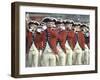 Red Coated Fifers of the US Army Marching in President Lyndon Johnson's Inaugural Parade-John Dominis-Framed Premium Photographic Print