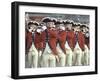 Red Coated Fifers of the US Army Marching in President Lyndon Johnson's Inaugural Parade-John Dominis-Framed Photographic Print