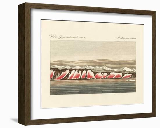 Red-Coloured Snow-null-Framed Giclee Print