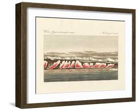 Red-Coloured Snow-null-Framed Giclee Print