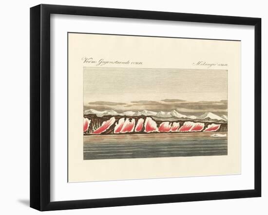 Red-Coloured Snow-null-Framed Giclee Print