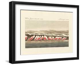 Red-Coloured Snow-null-Framed Giclee Print