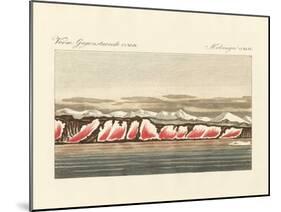 Red-Coloured Snow-null-Mounted Giclee Print