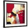 Red Composition II-Krimm-Framed Art Print
