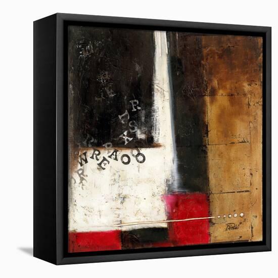 Red Contemporary IV-Patricia Pinto-Framed Stretched Canvas
