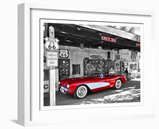 Red Corvette-Vadim Ratsenskiy-Framed Art Print