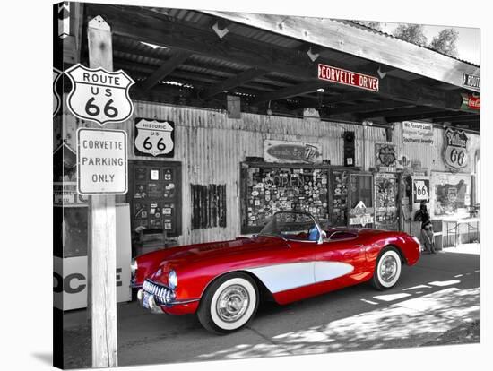 Red Corvette-Vadim Ratsenskiy-Stretched Canvas